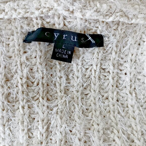 NWOT! ANTHRO'S CYRUS FUZZY OPEN CARDIGAN - Picture 2 of 5